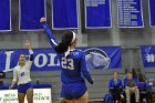 Volleyball vs Emerson  Wheaton College Women's Volleyball vs Emerson College. - Photo by Keith Nordstrom : Wheaton, Volleyball, VB2019